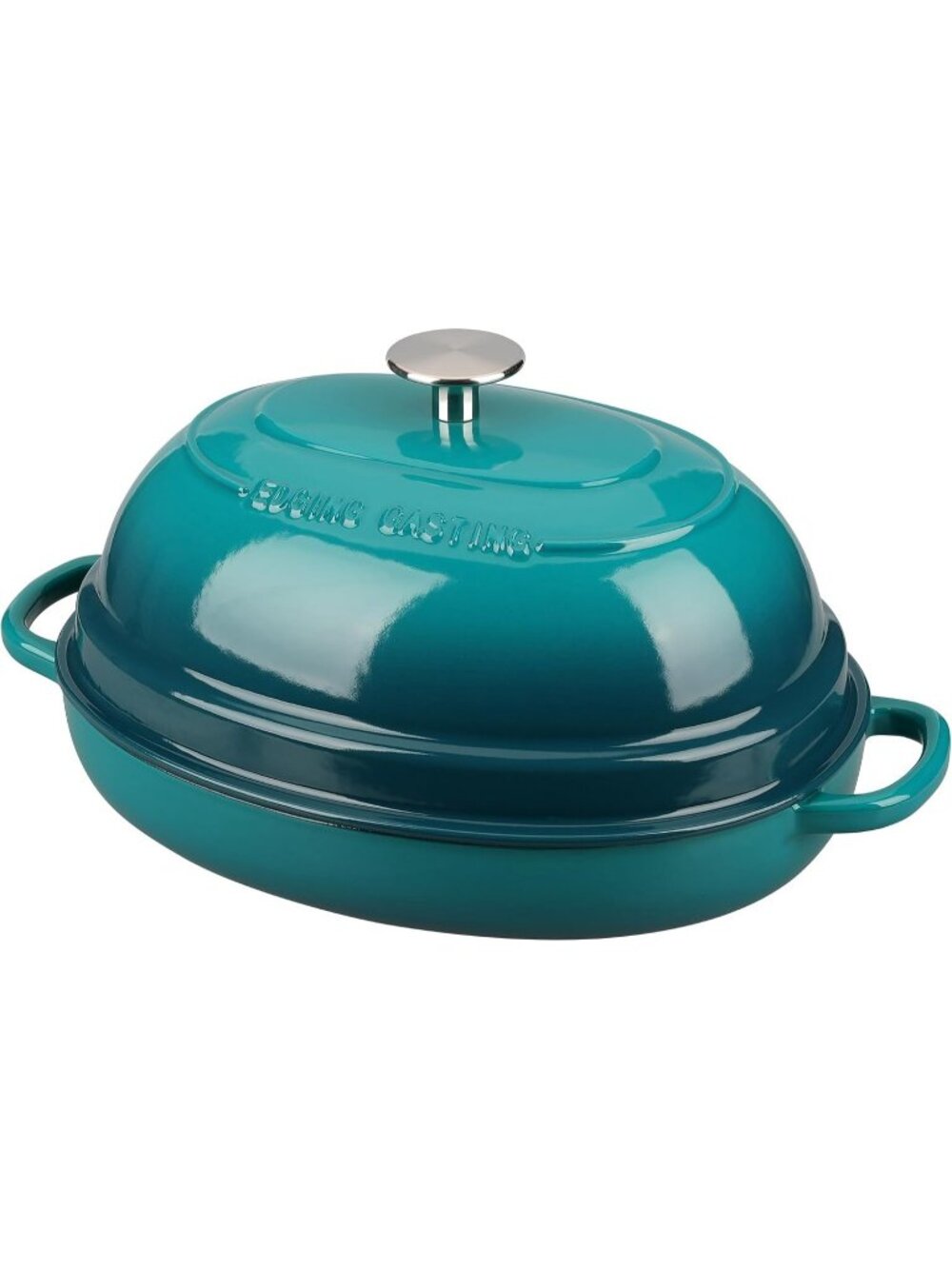 Darkcyan 6QT Oval Cast Iron Dutch Oven Pot with Lid Bread Dutch Oven Baking Pan